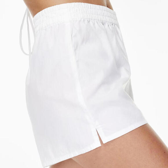 Sunday Best Aritzia Womens Large White Eva 3 Inch Cotton Poplin Shorts Sun-deh - Picture 3 of 15